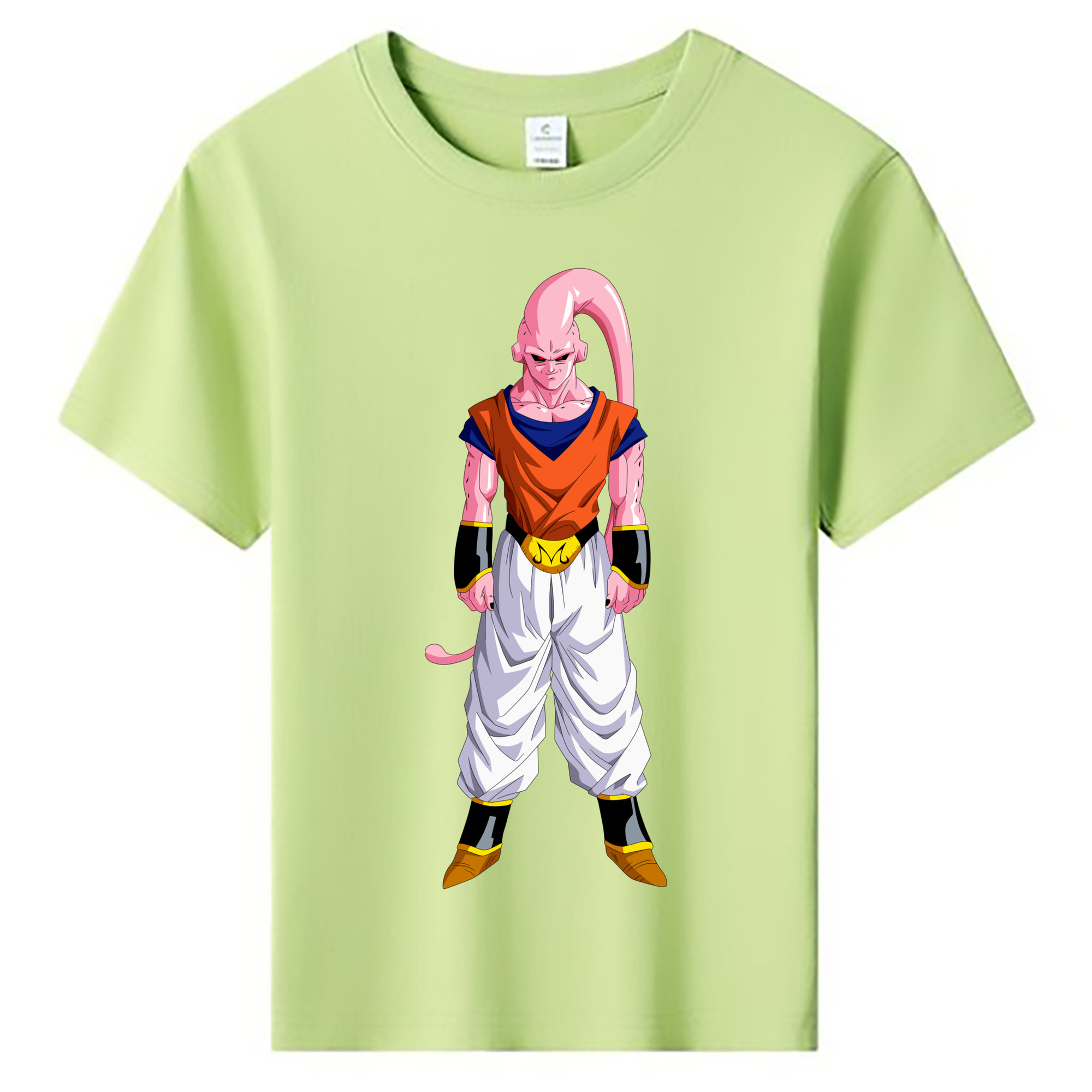 （画像用） ドラゴンボール 魔人ブウ DRAGON BALL Majin Buu 綿100％キッズTシャツ（フロントプリント）